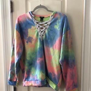 rue 21 XL tie dye sweatshirt